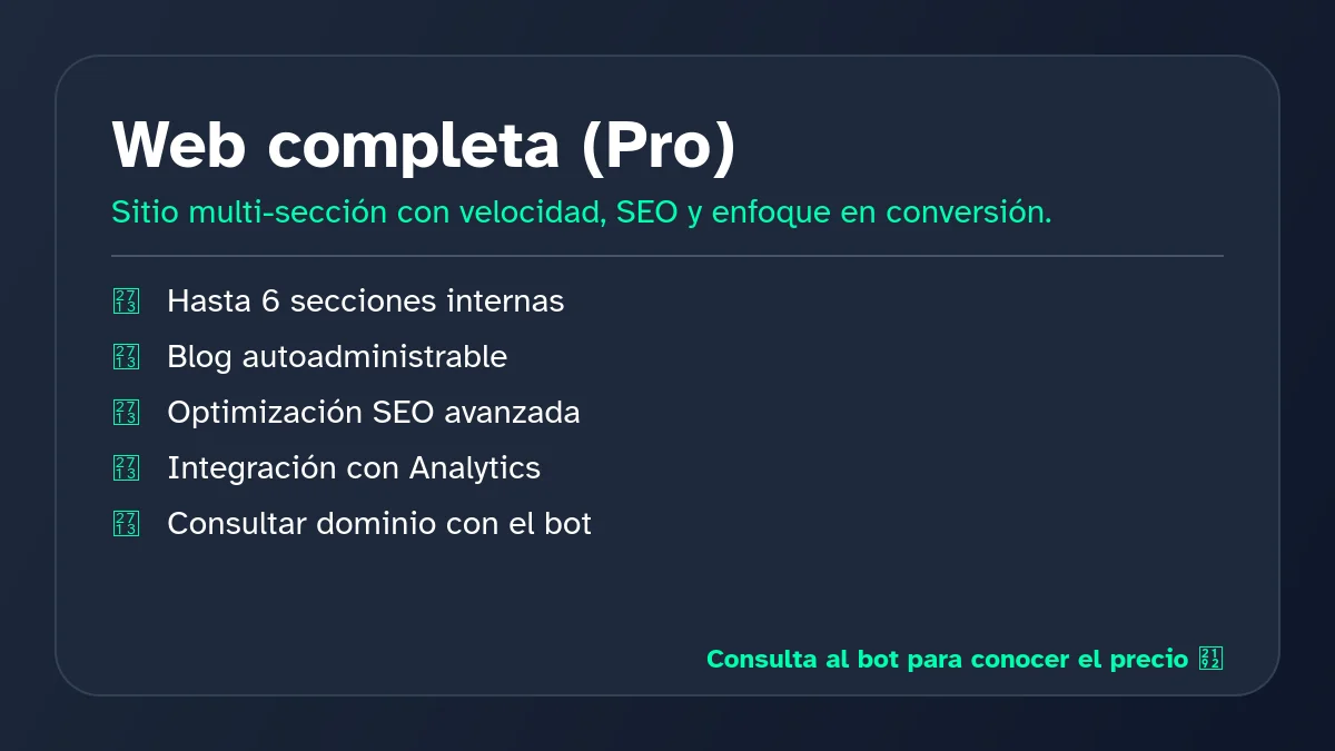 Web completa (Pro): La Revolución Digital